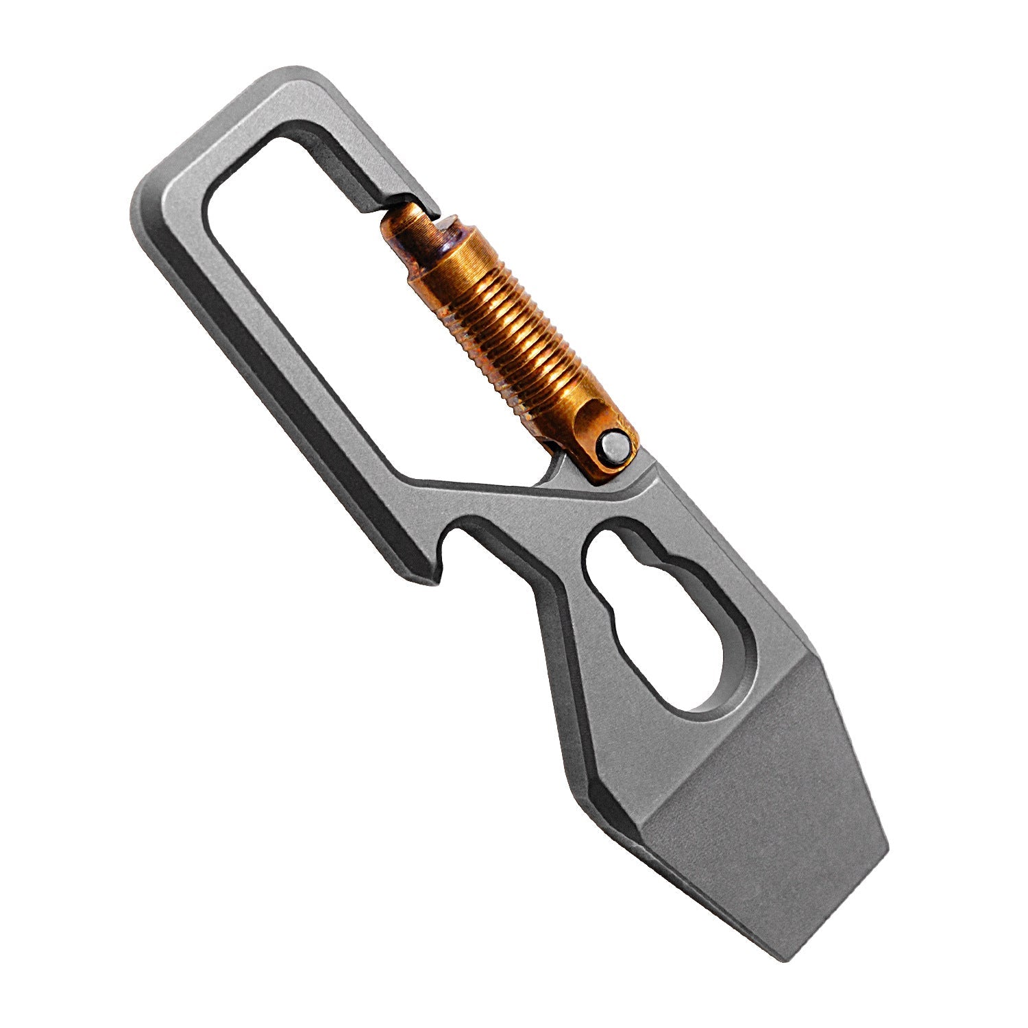Titanium Multi-Tool Carabiner for Men - EDC Gear & Outdoor Survival Tool - Heavy-Duty Keychain Tool for Hiking, Camping, and Everyday Carry